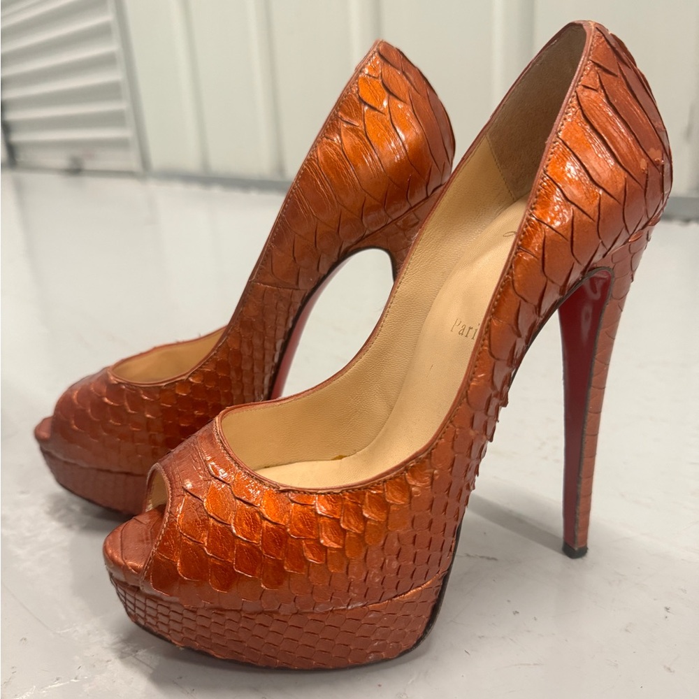 Christian louboutin Lady Peep python
